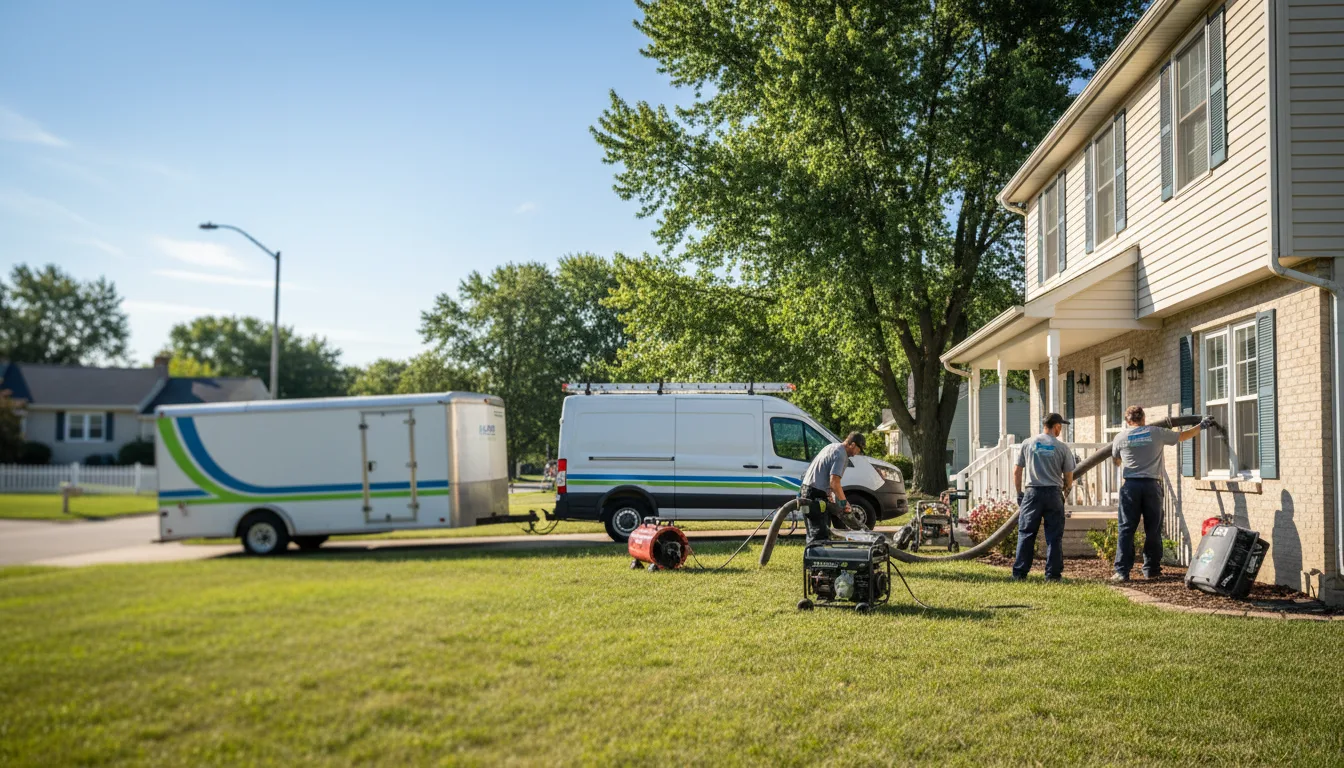Flooded Basement Restoration And Cleanup With Repair in Traverse City, MI near me
